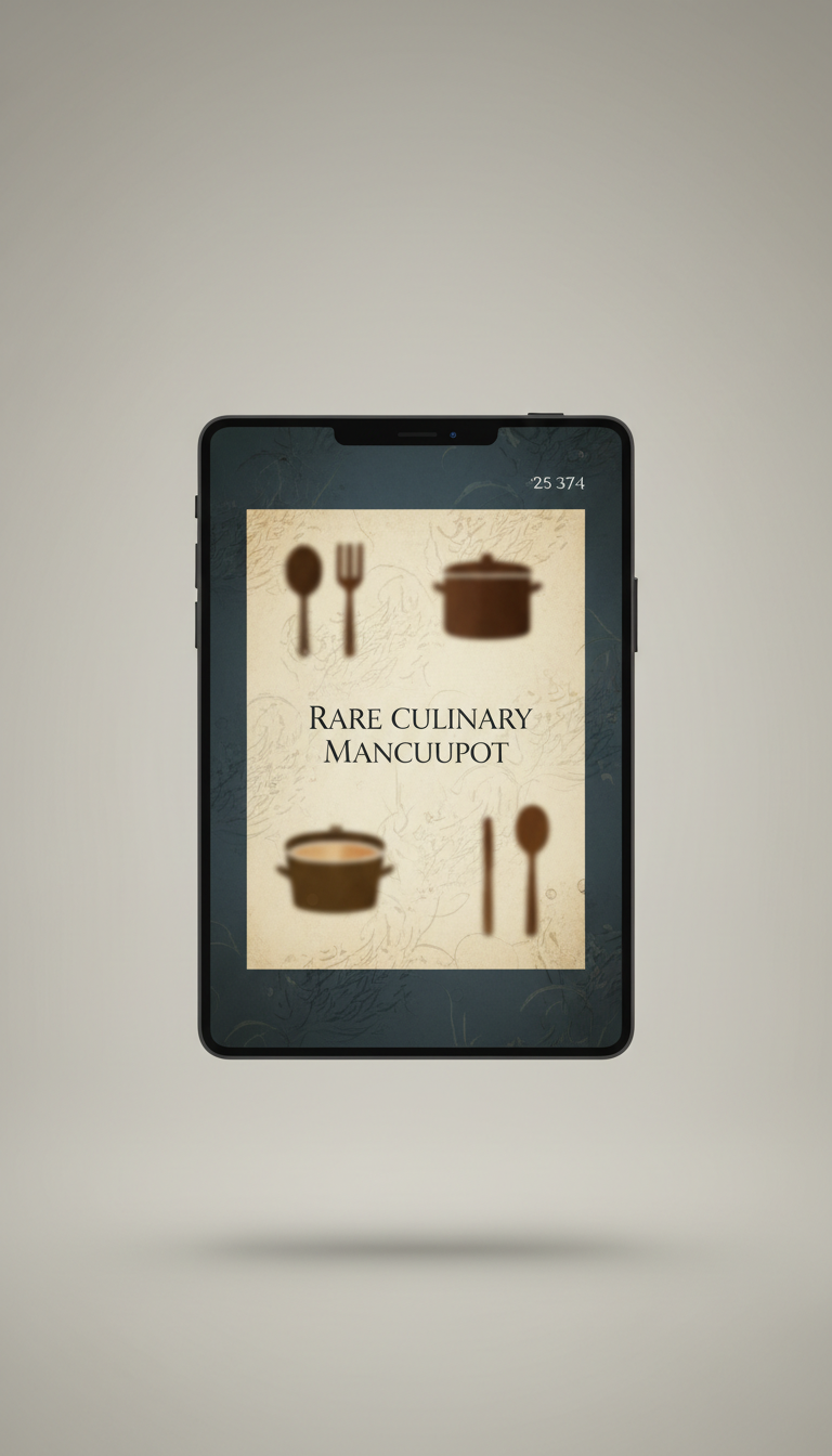 Rare Culinary Manuscript PDF